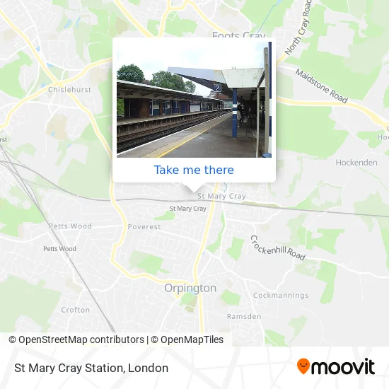 St Mary Cray Station map