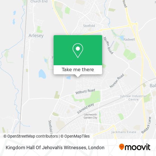 Kingdom Hall Of Jehovah's Witnesses map