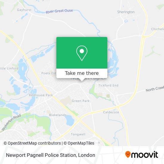Newport Pagnell Police Station map