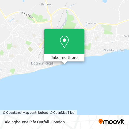Aldingbourne Rife Outfall. map