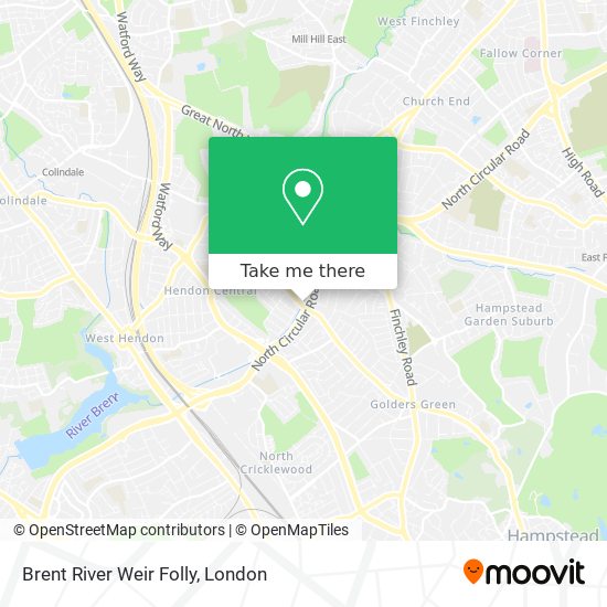 Brent River Weir Folly map