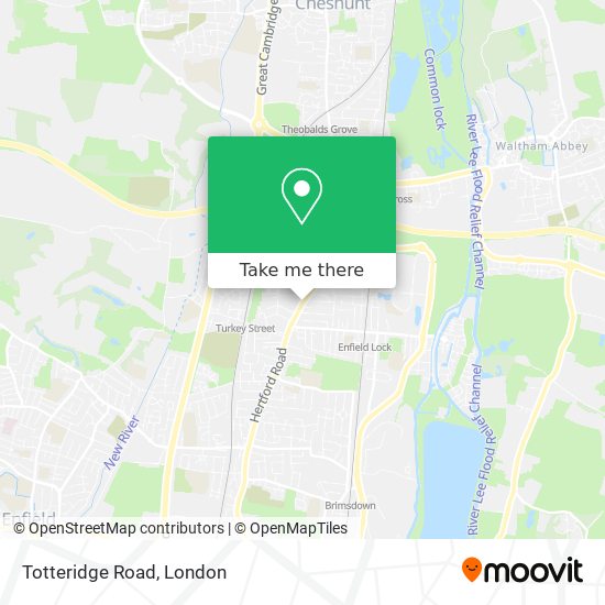 Totteridge Road map