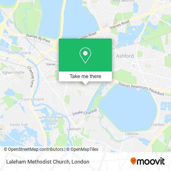 Laleham Methodist Church map