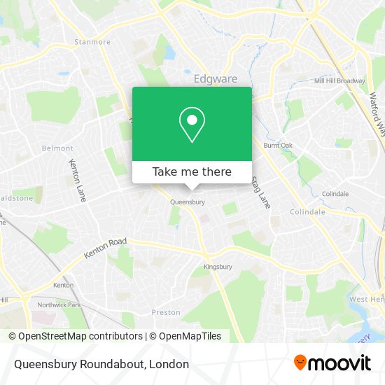 Queensbury Roundabout map