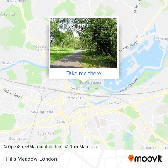 Hills Meadow map