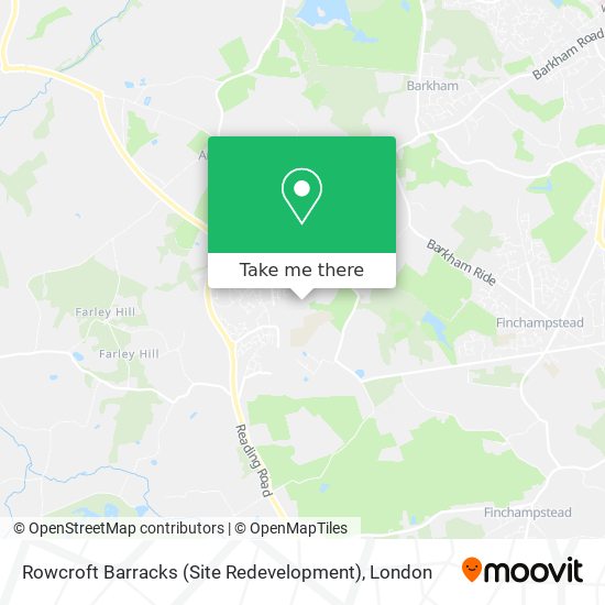 Rowcroft Barracks (Site Redevelopment) map