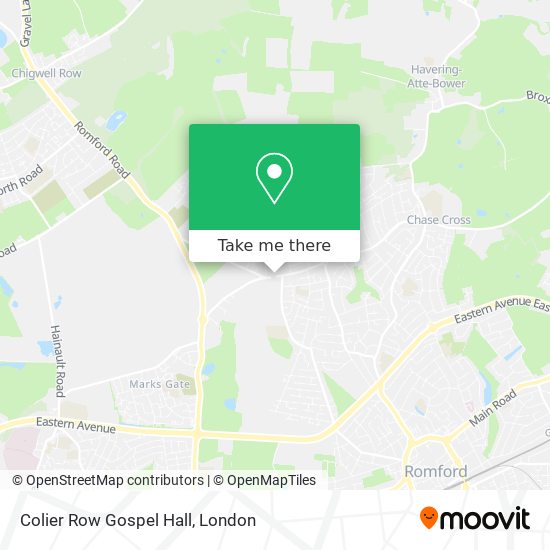 Colier Row Gospel Hall map