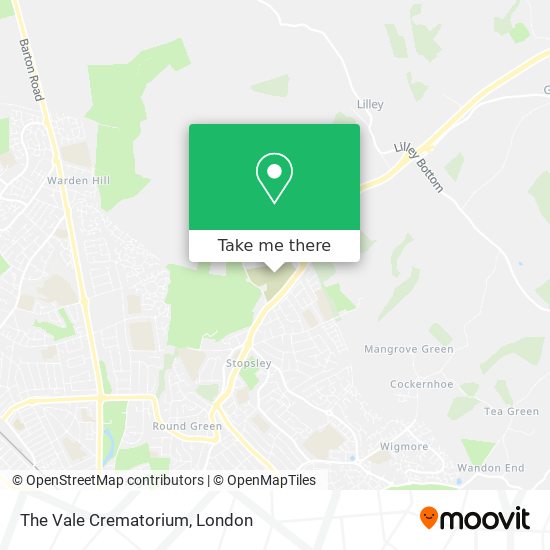 The Vale Crematorium map