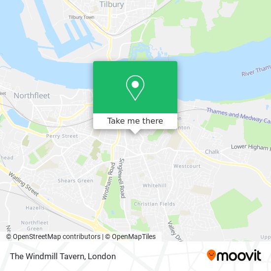 The Windmill Tavern map