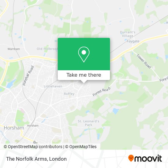 The Norfolk Arms map