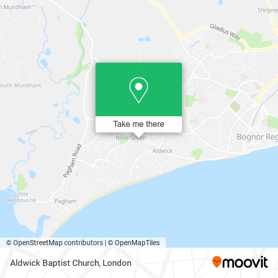 Aldwick Baptist Church map