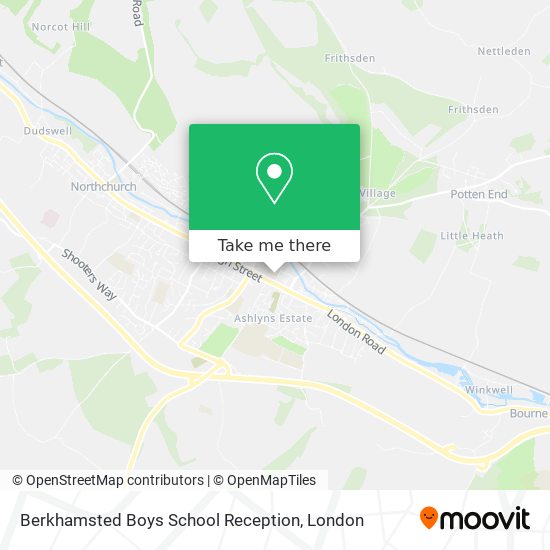 Berkhamsted Boys School Reception map