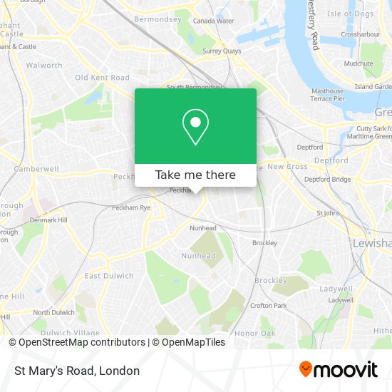 St Mary's Road map