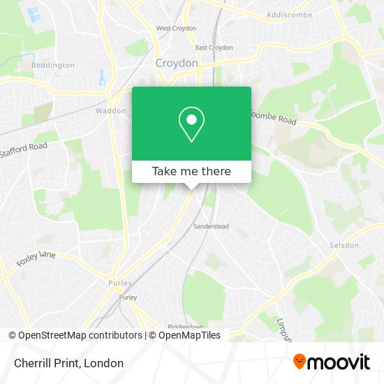 Cherrill Print map