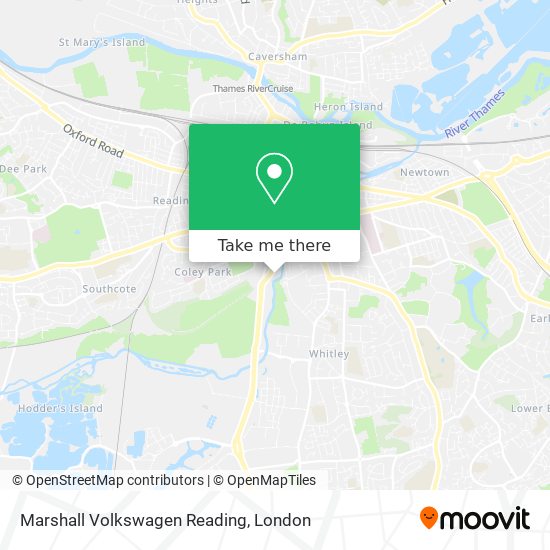 Marshall Volkswagen Reading map