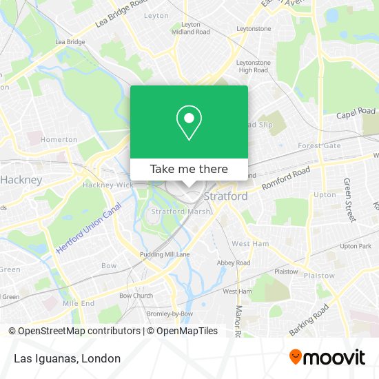 Las Iguanas map