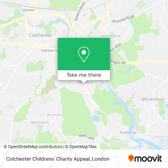 Colchester Childrens' Charity Appeal map