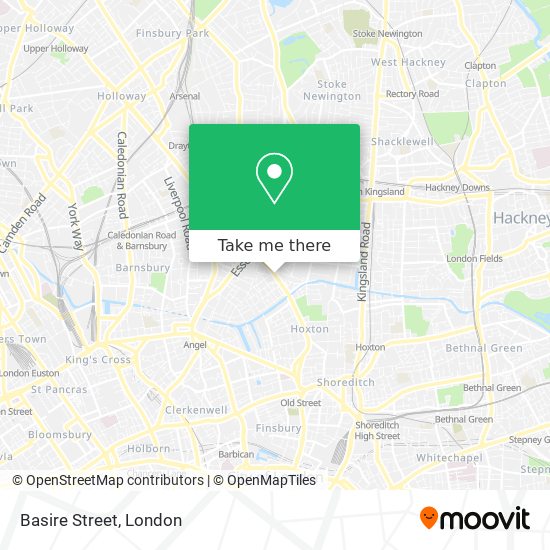 Basire Street map