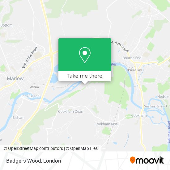 Badgers Wood map