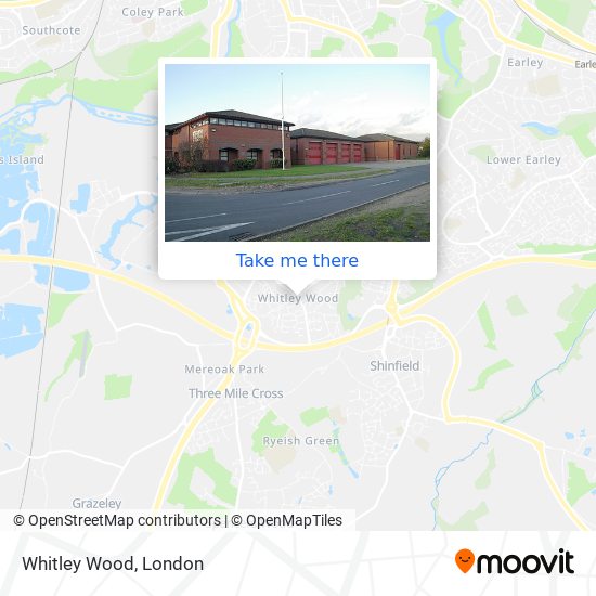 Whitley Wood map