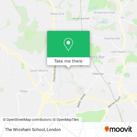 The Wroxham School map