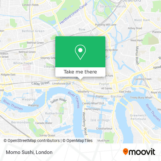 Momo Sushi map