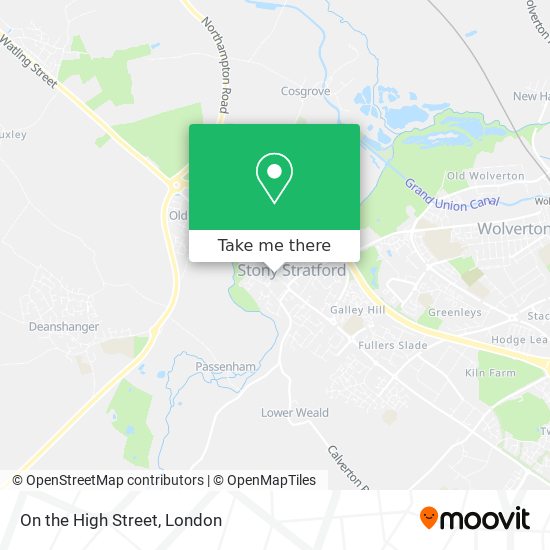 On the High Street map