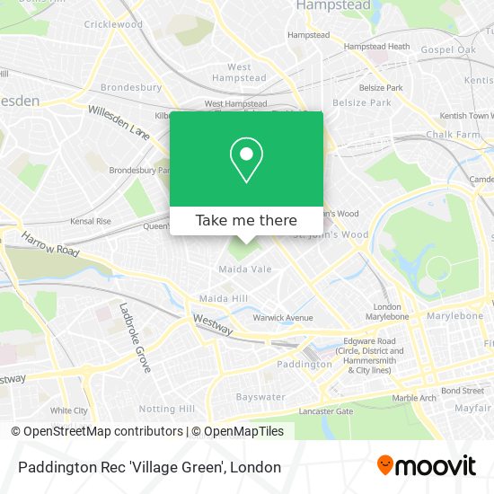 Paddington Rec 'Village Green' map