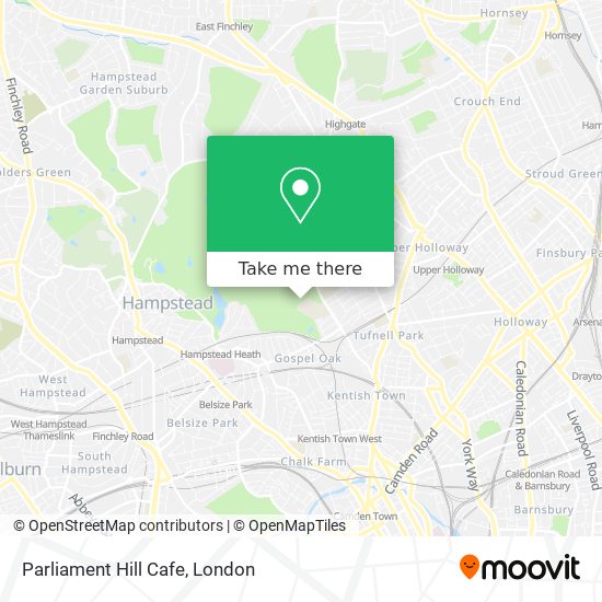 Parliament Hill Cafe map