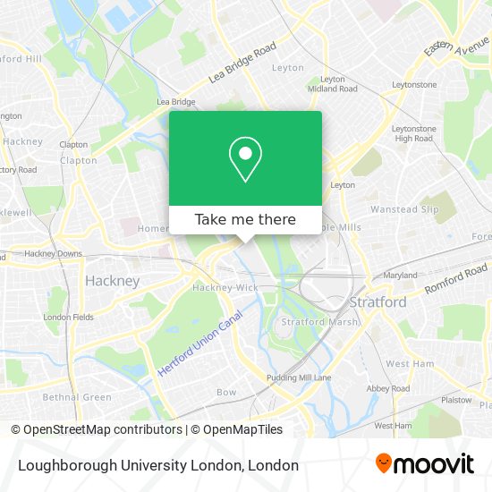 Loughborough University London map