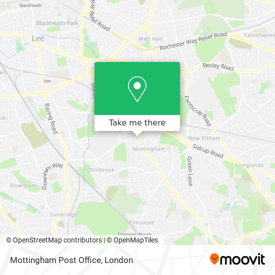 Mottingham Post Office map