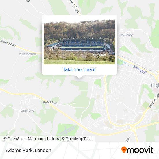 Adams Park map