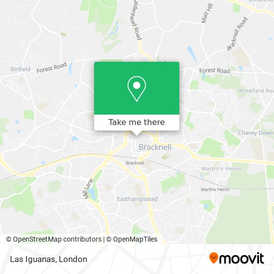 Las Iguanas map