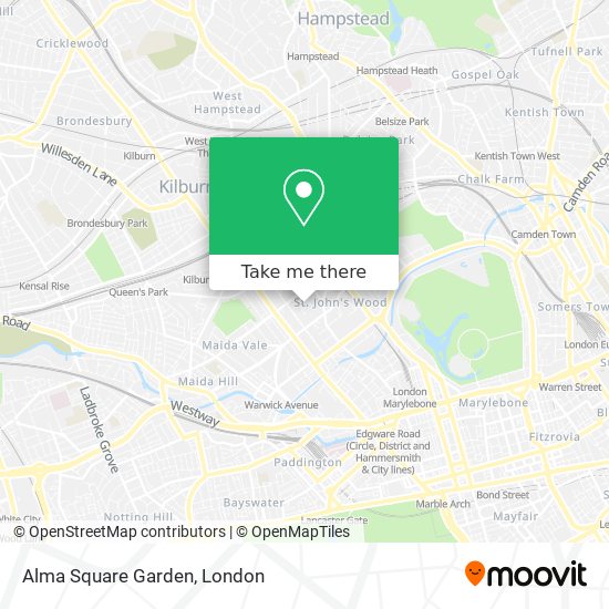 Alma Square Garden map