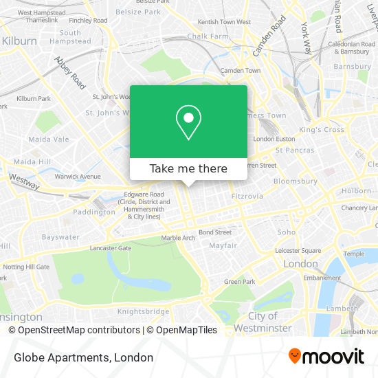 Globe Apartments map