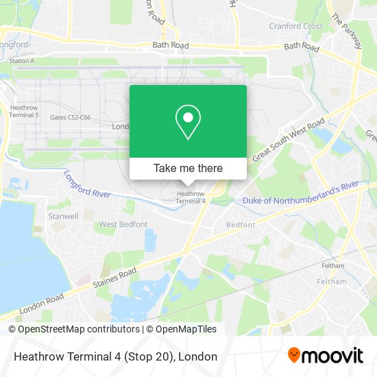Heathrow Terminal 4 (Stop 20) map