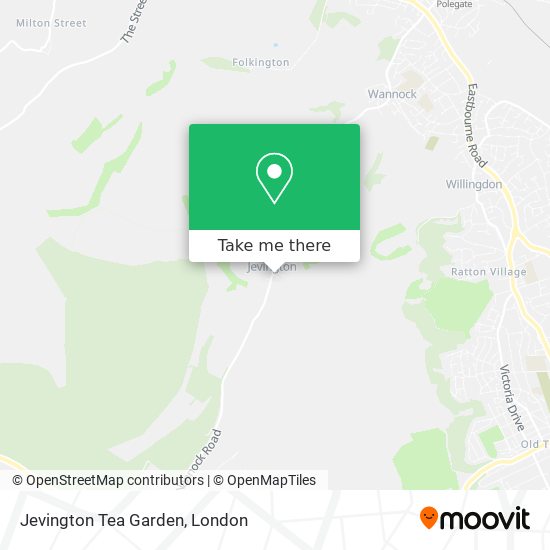 Jevington Tea Garden map