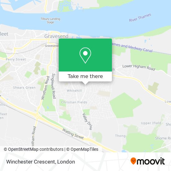 Winchester Crescent map