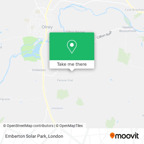Emberton Solar Park map