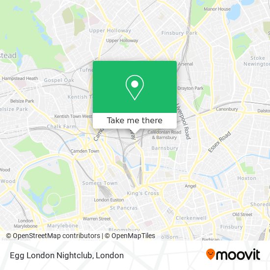 Egg London Nightclub map