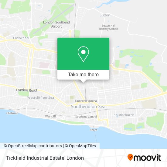 Tickfield Industrial Estate map