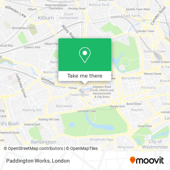 Paddington Works map