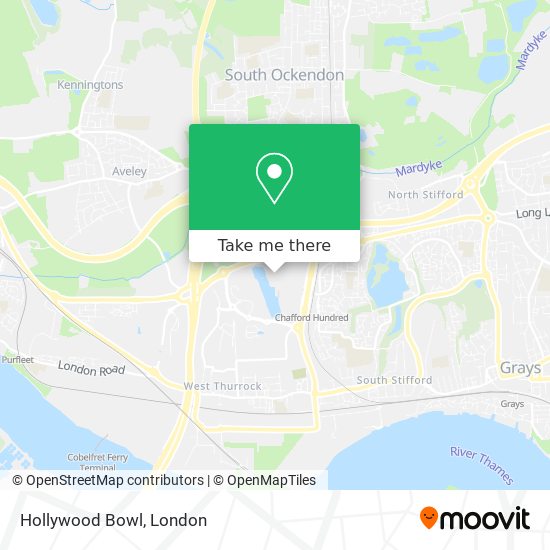 Hollywood Bowl map