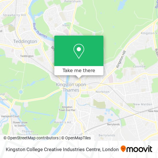 Kingston College Creative Industries Centre map