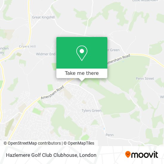 Hazlemere Golf Club Clubhouse map