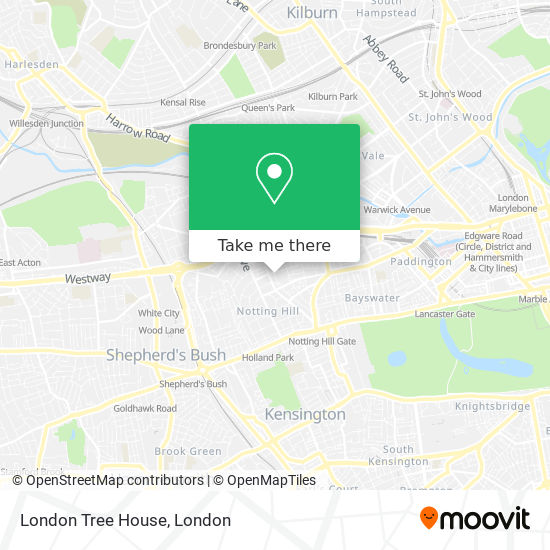 London Tree House map