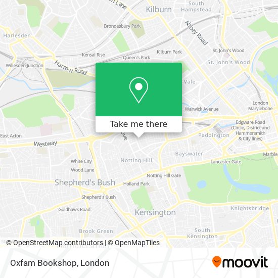 Oxfam Bookshop map