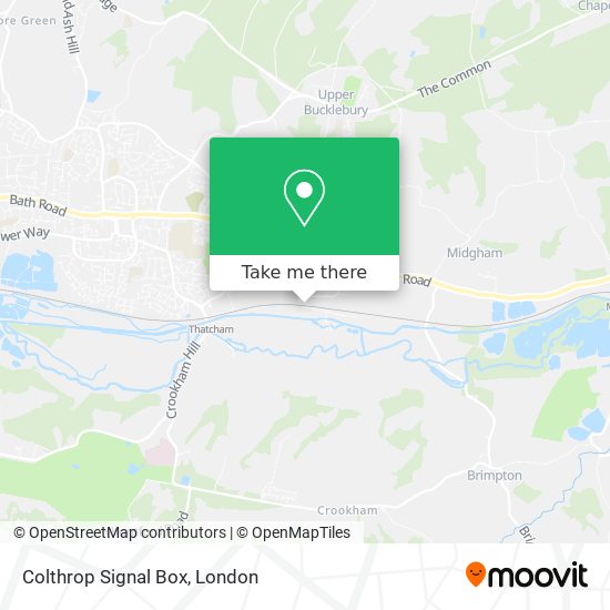 Colthrop Signal Box map