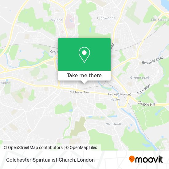 Colchester Spiritualist Church map