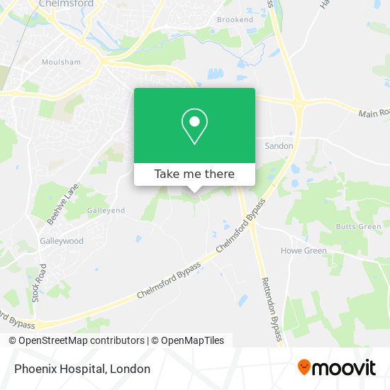 Phoenix Hospital map